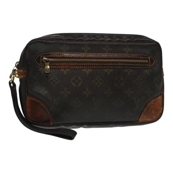LOUIS VUITTON Monogram Marly Dragonne GM Clutch Bag M51825 LV Auth 92846 - Picture 1 of 14